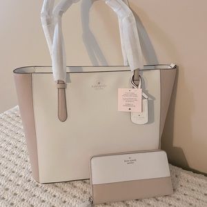 Kate Spade medium tote bag w/ matching wallet